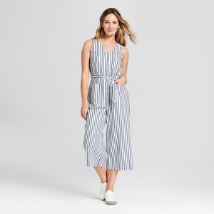 [Universal Thread] Striped Jumpsuit with Belt